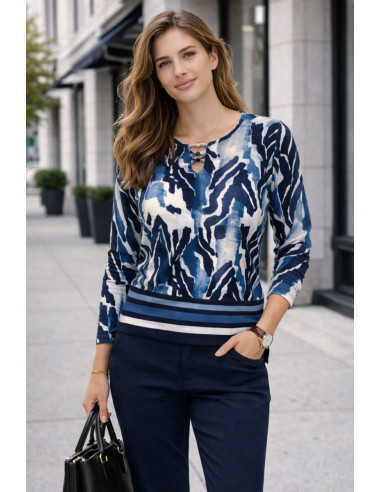 Camiseta Diseño Abstracto Azul...