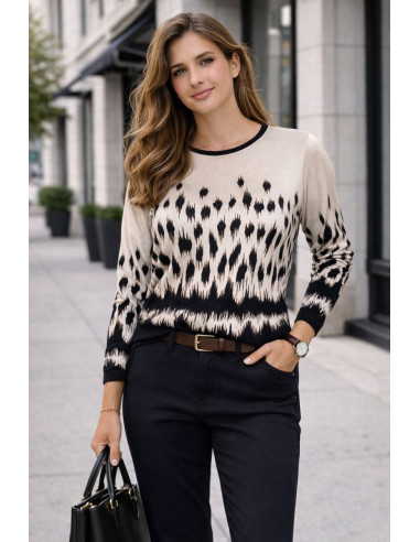 Camiseta Efecto Animal Print...