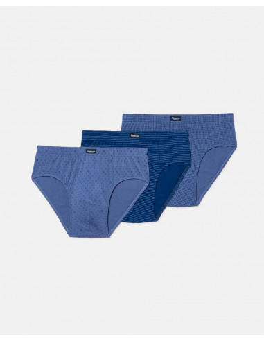 Pack 3 Calzoncillos Slip Algodón...
