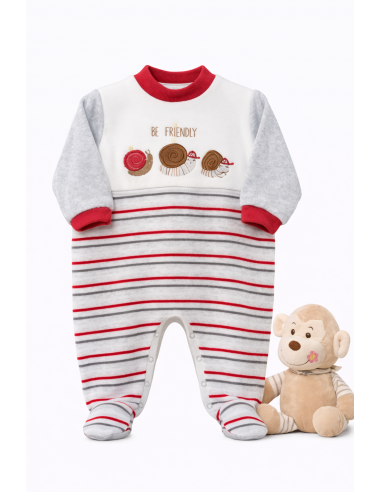 Pijama Largo Tundosado Caracoles...