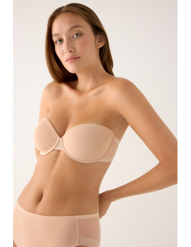 Sujetador Sin Tirantes Mar Con Aro...