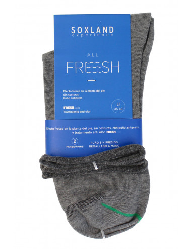 Pack 2 Calcetines Tobilleros Fresh...