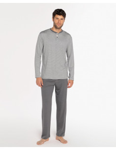 Pijama Largo Bambú Rayas...