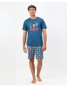 Pijama Corto Algodón Snoopy...