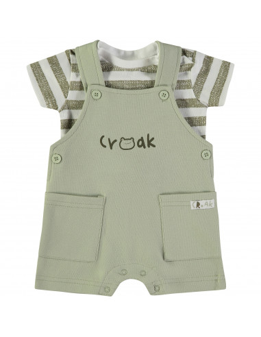 Peto + Camiseta Algodón Ranita...