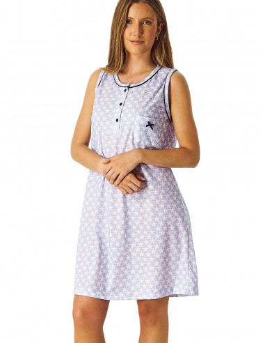 Camisón Tirantes Algodón Estrellas de...