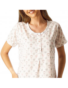 Camisón Manga Corta Algodón... 2