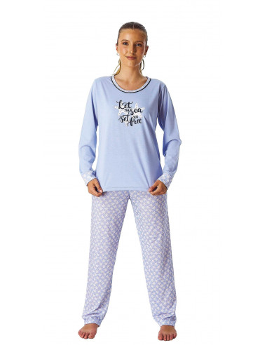 Pijama Largo Algodón Estrellas de Mar...