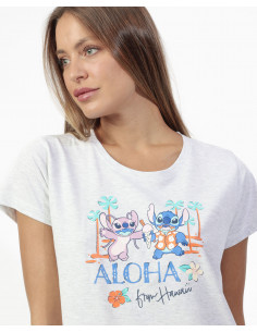 Pijama Corto Algodón Stitch... 2