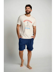 Pijama Corto Algodón Faro...