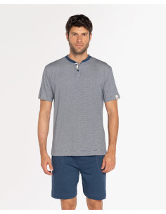 Pijama Corto Bambú Rayas...