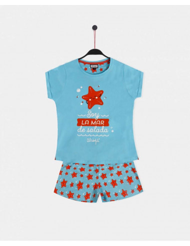 Pijama Corto Algodón Estrella de Mar...