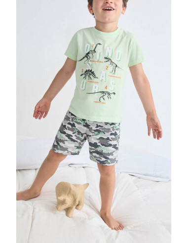 Pijama Corto Algodón Dinosaurios...