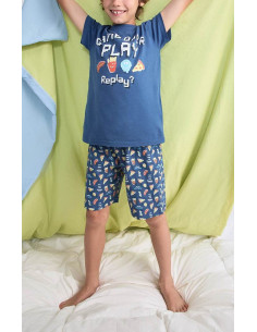Pijama Corto Algodón Game...