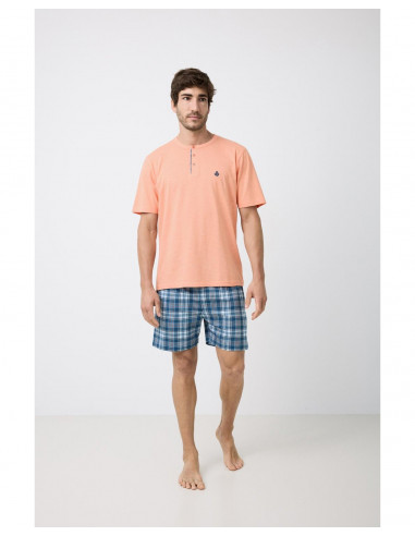 Pijama Corto Coral Algodón Guasch GT143