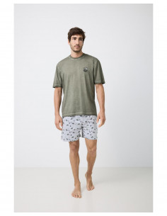 Pijama Corto Algodón...