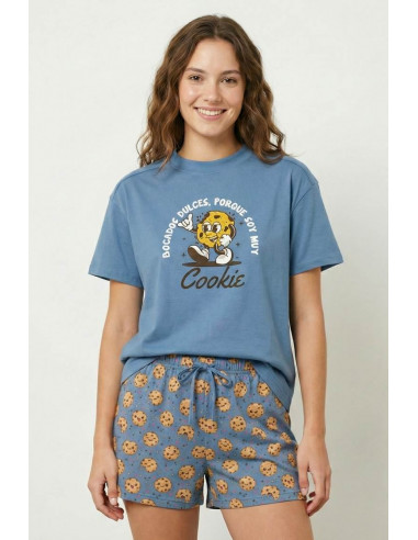 Pijama Corto Algodón Cookies Little...