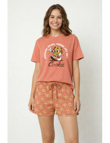 Pijama Corto Algodón Cookies Little...