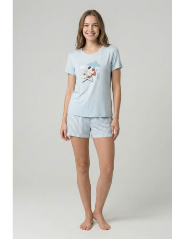 Pijama Corto Modal Perrito "No...