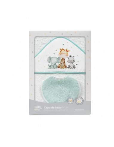 Capa + Gorro Baño Jirafa Interbaby 01252