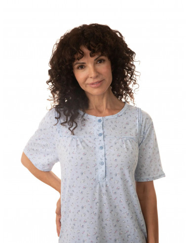 Camisón Manga Corta Algodón...