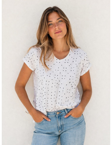 Blusa Manga Corta Topitos Strategga 1230