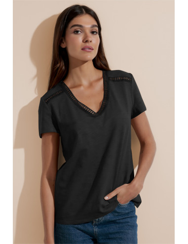 Camiseta Manga Corta Slub Algodón...