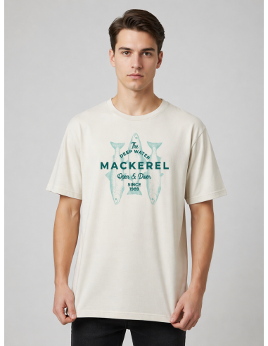 Camiseta Manga Corta Algodón Mackerel...