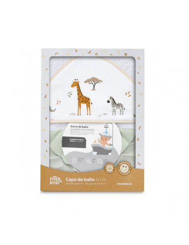 Capa + Gorro Baño Savanna Interbaby...