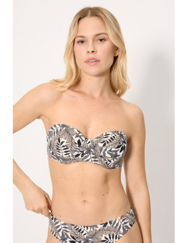 Bikini Bandeau Vanila Con Aro Con...