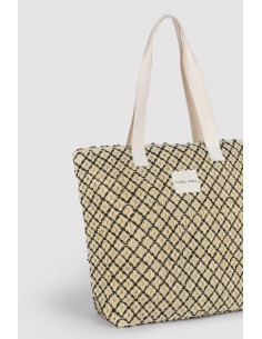 Bolso Rafia Detalles Negro... 2