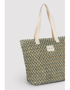Bolso Rafia Detalles Verde... 2