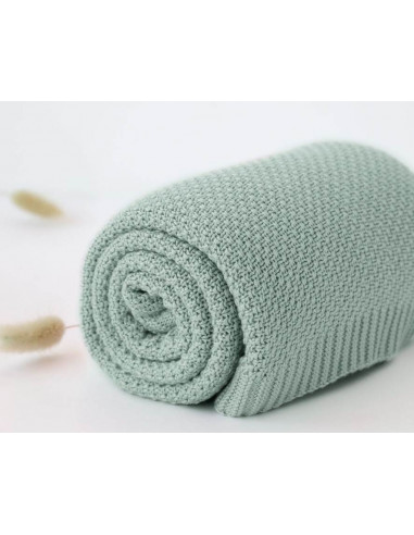 Manta Bambú Verde Salvia Kiokids 5518