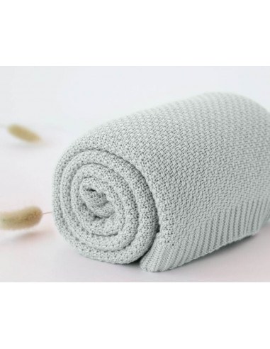 Manta Bambú Gris Claro Kiokids 5519