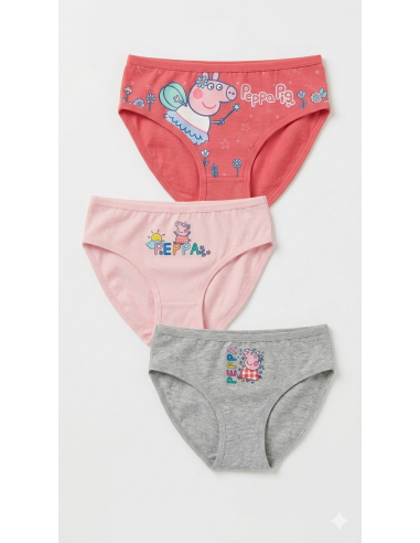 Pack 3 Bragas Algodón Peppa Pig Sun...