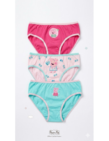 Pack 3 Bragas Algodón Peppa Pig Sun...