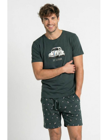 Pijama Corto Algodón Leyenda Dark...