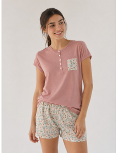 Pijama Corto Viscosa Flores... 2