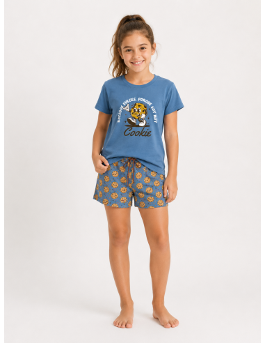 Pijama Corto Algodón Cookie Little...