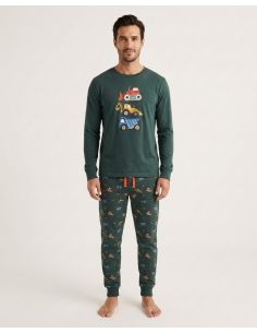 Pijama Largo Algodón...