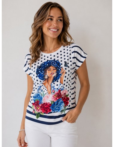 Blusa Estampada Flores Strategga 30214