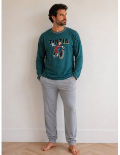 Pijama Largo Algodón Tintin...