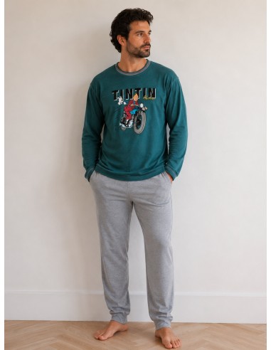 Pijama Largo Algodón Tintin Dormen 80008