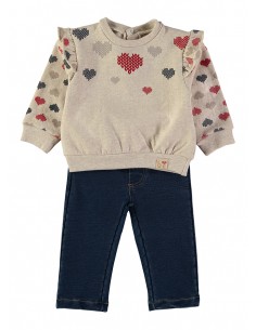 Sudadera Corazones +...