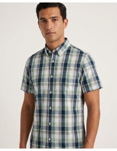 Camisa Manga Corta Cuadros...