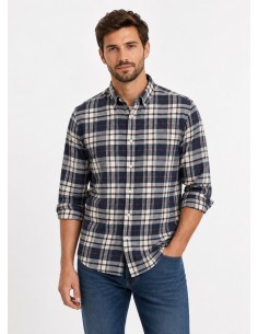 Camisa Manga Larga Cuadros...