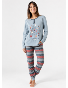 Pijama Largo Algodón Tipis...