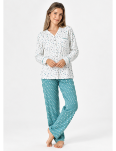 Pijama Largo Algodón Bosque...