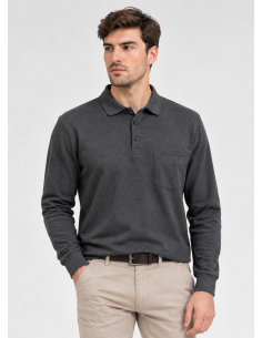 Polo Manga Larga Estampado...