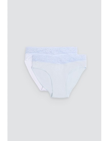 Pack 2 Bragas Corte Midi Florecitas &...